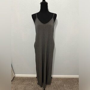 Gray Maxi Dress with pockets